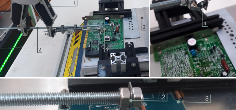 The disposal and recycling of electronic waste (e-waste) is a global challenge. The disassembly of components is a crucial st